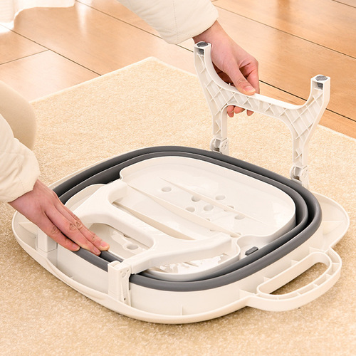 Japanese folding foot bath plastic foot bath retractable travel portable home foot bath massage foot bath artifact