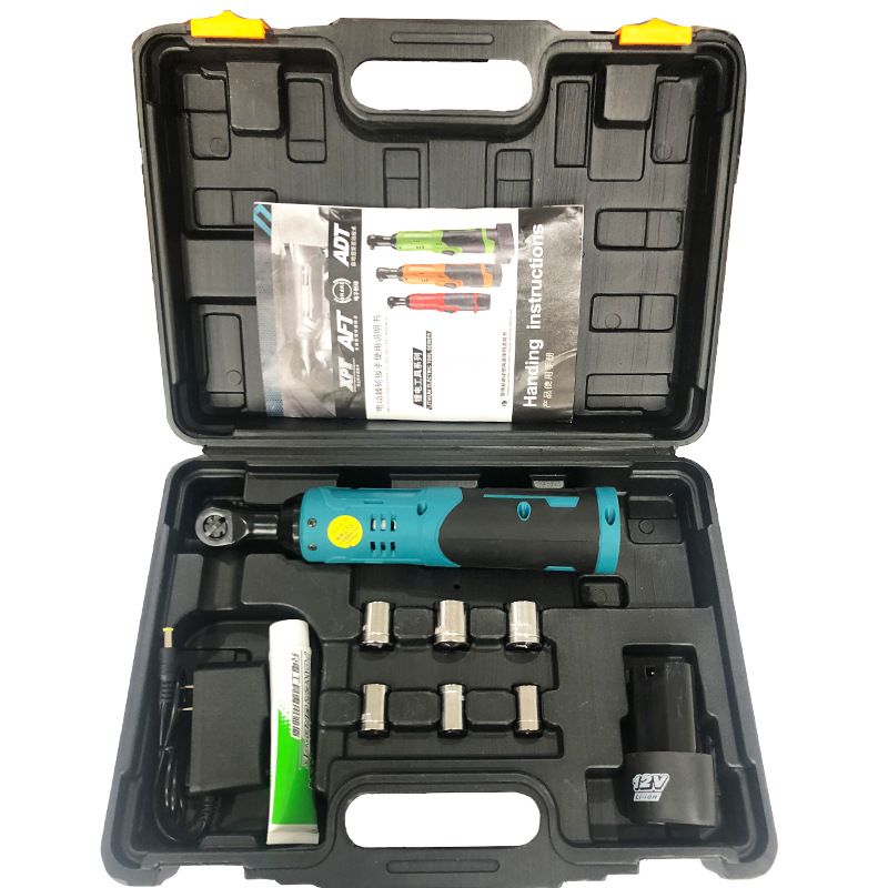 90度两用棘轮锂电扳手全套充电棘轮电动扳手快速舞台桁架棘轮扳手