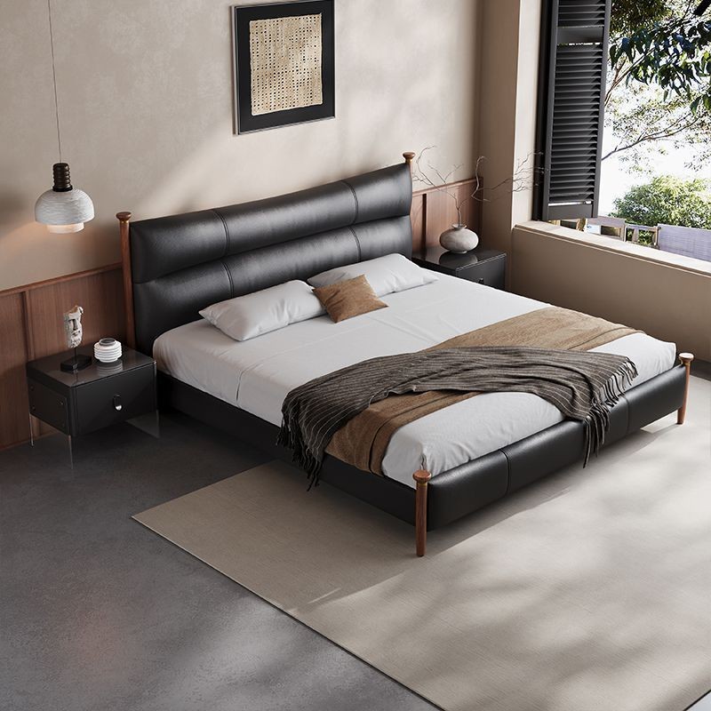 Medieval Style Light Luxury Italian Modern Simple Master Bedroom Large Double Bed Soft Bag Bed Wedding Bed