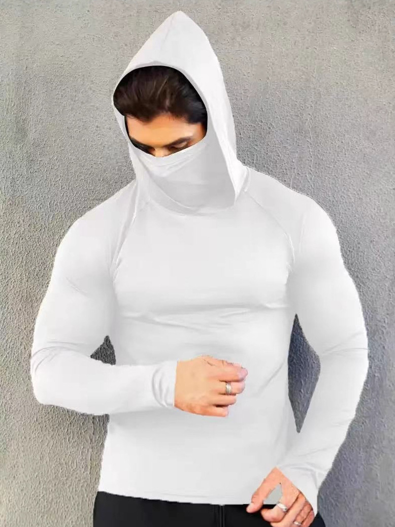 Compra a granel preferencial transfronteriza deportes al aire libre alta velocidad elástica seca manga corta entrenamiento de ciclismo corta gorra de corbata alta apretada