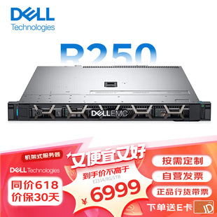 For Dell Server R250/R350 1U Rack Host ERP Xeon E324G/16G Memory/1