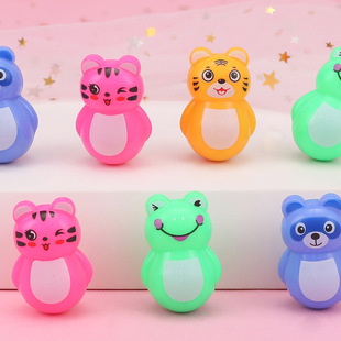 Cartoon Tumbler Frog Tiger Children's Puzzle Mini Internet Popular Popular Casual Nostalgia Small Toy Stall