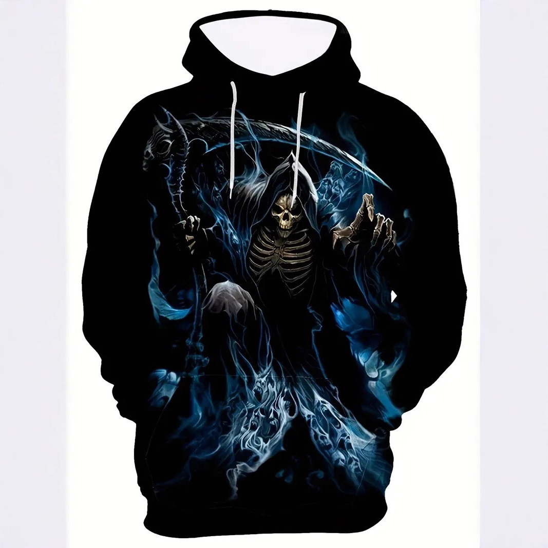 3D Digital Printed Sweater Men's Diablo Series Long Sleeve Pullover Hoodie Top_voghion.com