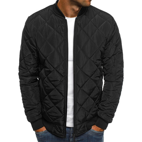 Winter English Plus Size Men's Cotton Cardigan with Iron-Free Treatment, Fashion Urban Collar Cotton Coat Outerwear