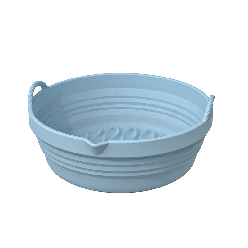 Bandeja de silicona para barbacoa Zibo, tapete para freidora de aire y parrilla, bandeja especial para drenar aceite, tapete plegable y resistente a altas temperaturas.