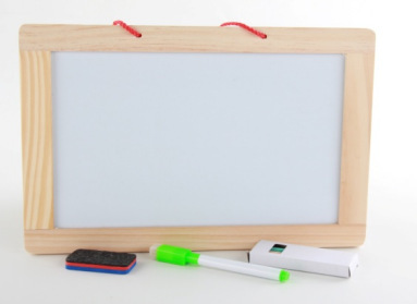 Weiweihu Children's Educación temprana de madera Tablero de graffiti de doble cara Tipo de esquina Tablero de dibujo en blanco y negro de almacenamiento portátil magnético de doble cara