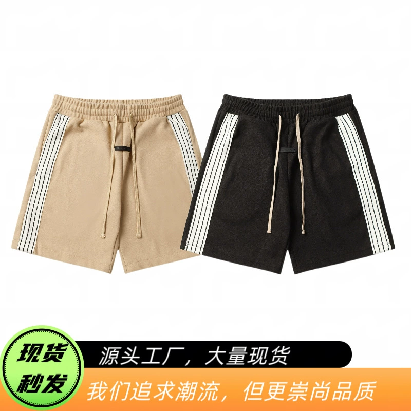 Трансграничные европейские и американские модные новые шорты FOG ESSENTIALS мужские и женские штаны в полоску