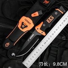 贝尔求生刀二代户外刀具防身刀具多功能高硬度狩猎刀直刀水果小刀