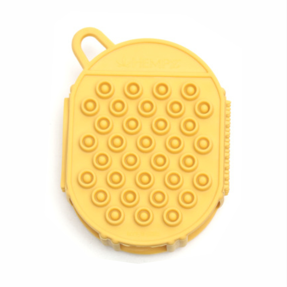 Pein de baño de masaje especial para mascotas para uso seco y húmedo para limpiar el cuero cabelludo, goteo de agua para masaje de cabello, pein de silicona para lavar el cabello