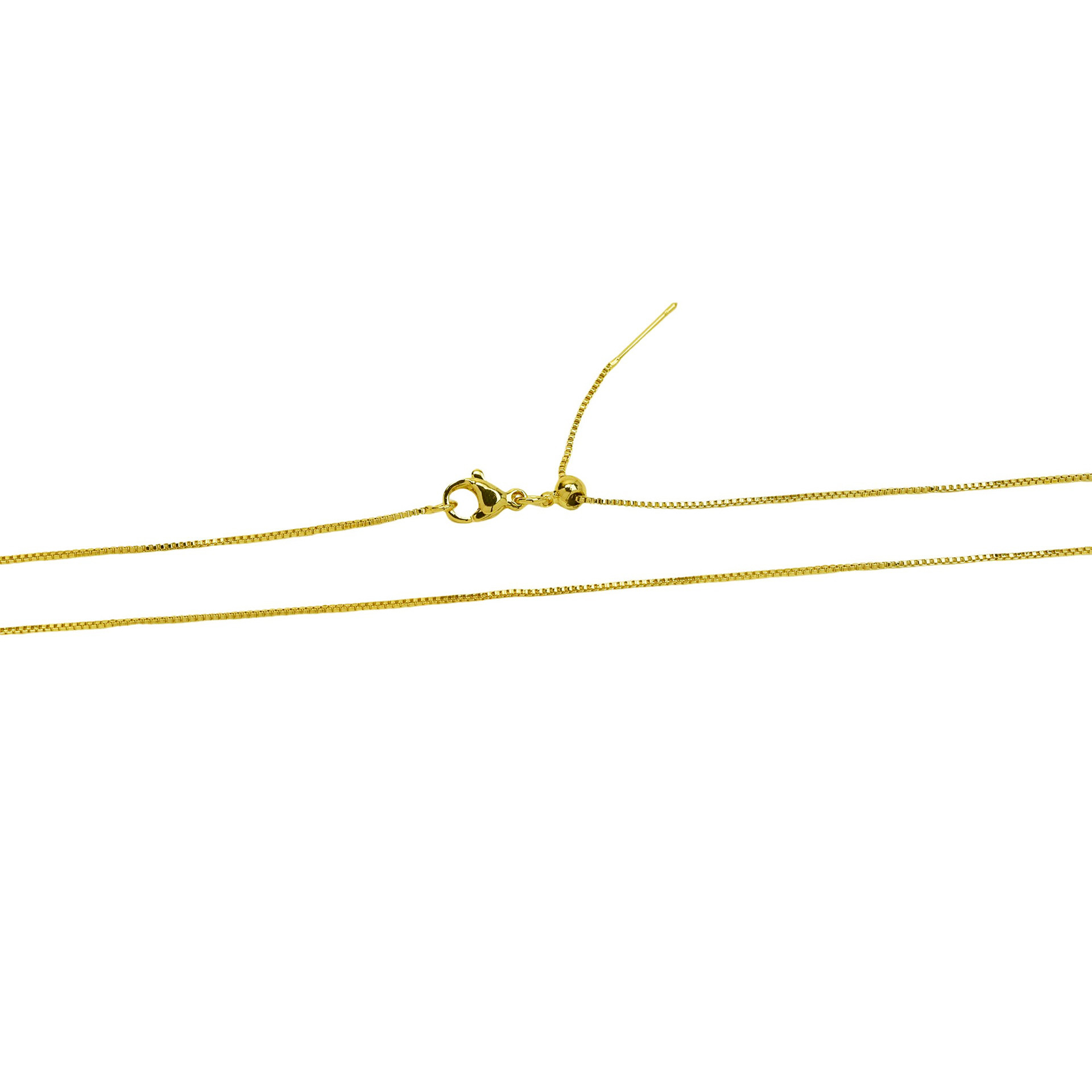 6g Weight 18K Gold Plated Plating Material Necklace Classification Copper Chain Material cable chain, box chain Chain Type 1 Piece Quantity Daily Occasion Copper Material Solid Color Pattern Women's Gender Simple Style, IG Style Style Copper 18K Gold Plated Solid Color Necklace 18