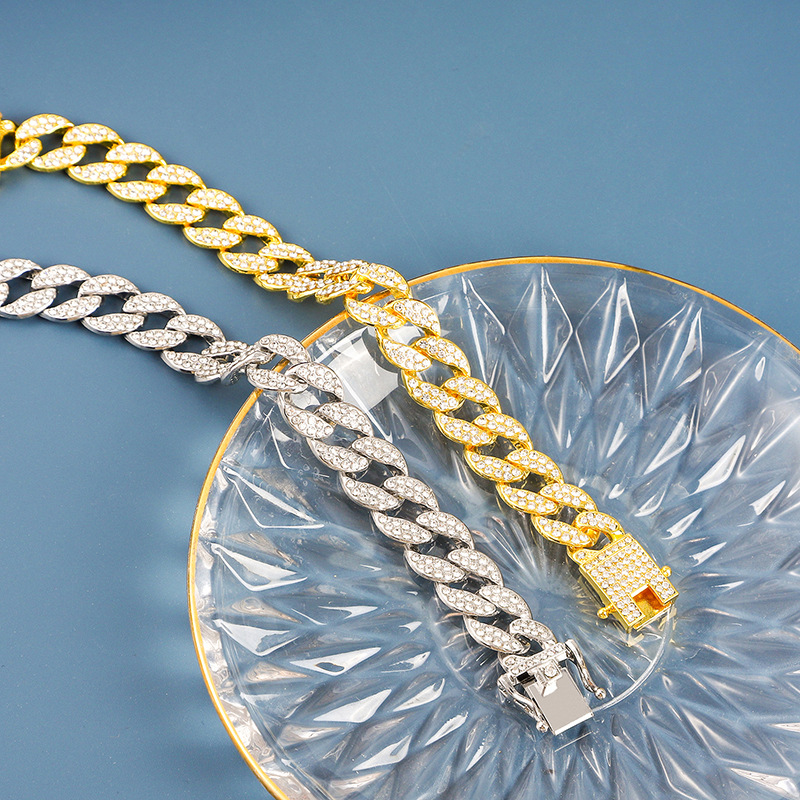 Cuban Link Bracelet Men’s Fine Diamond Chain Jewellery Classic_voghion.com