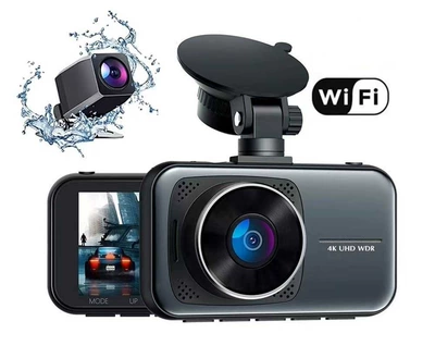 Driving Recorder 4K Wifi Mobile Phone Connectivity Dual Recording Dual Lens Front 4K Rear 1080P High-Definition Night Vision Recorder (Driving recorder) - standard-4k1080p-cigarette-lighter-car-charger