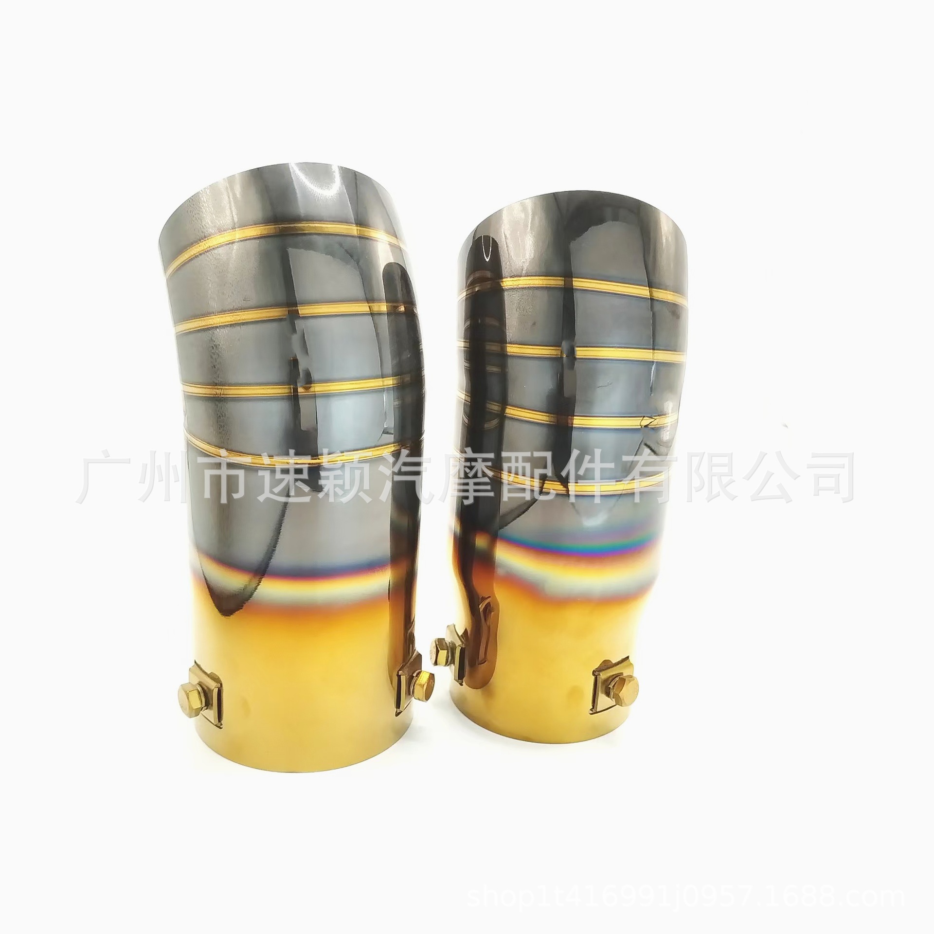Factory Direct Sales Car Modification Universal Stainless Steel Exhaust Pipe Single Outlet Tailpipe Valve Exhaust Smoke Pipe Tail Tip