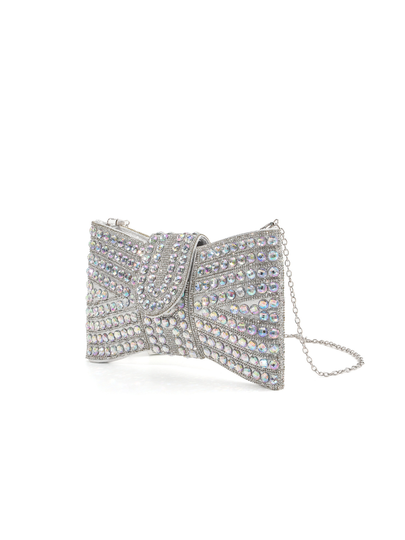 Chain Strap Type Glass Bow Knot Bow Type Evening Bags