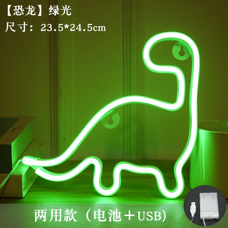 Lámpara de neón LED modelada luz nocturna dormitorio rojo en línea pared decoración lámpara de fiesta de cumpleaños atmósfera lámpara de color
