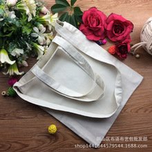 DIY 纯色森系帆布包 休闲女 单肩手提斜挎包 空白手绘日常搭配包