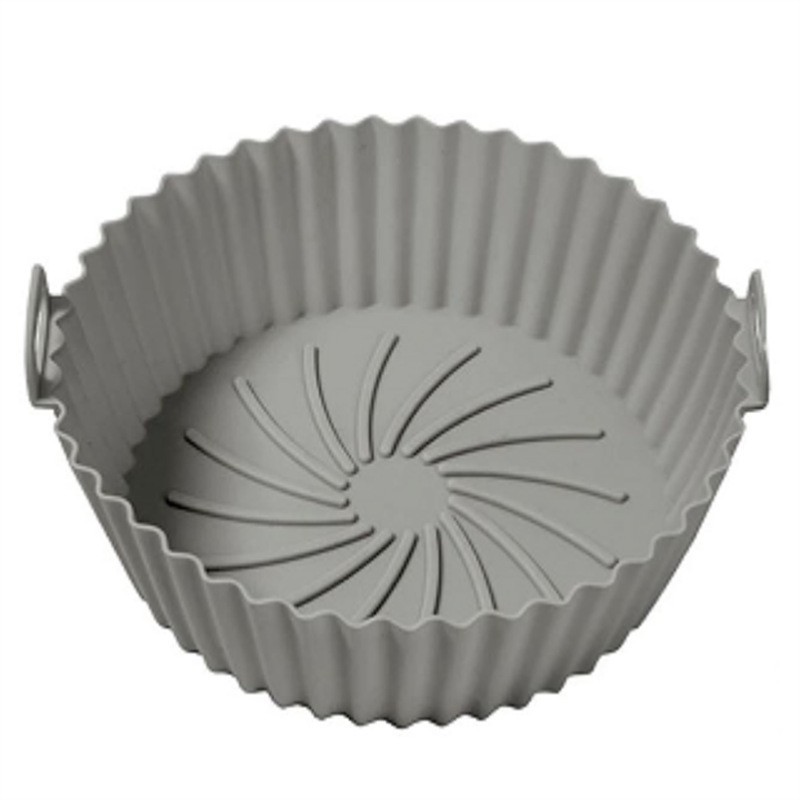 Transfronterizos Amazon AIRFRYER aire de silicona freidora de aire friedora tazón freidora de silicona azul bandeja de tostada