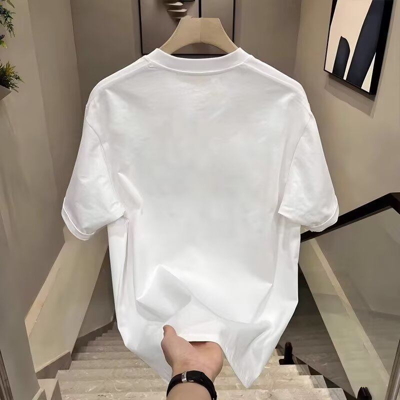Herren T-shirt Aus Reiner Baumwolle Für Sommer Und Freizeit_voghion.com