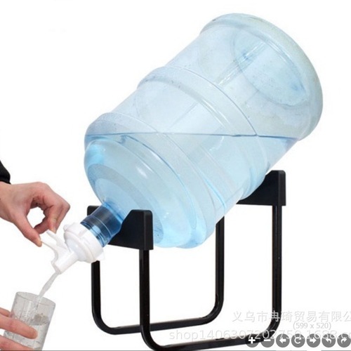 Removable iron frame pure water bucket shelf water press water dispenser faucet