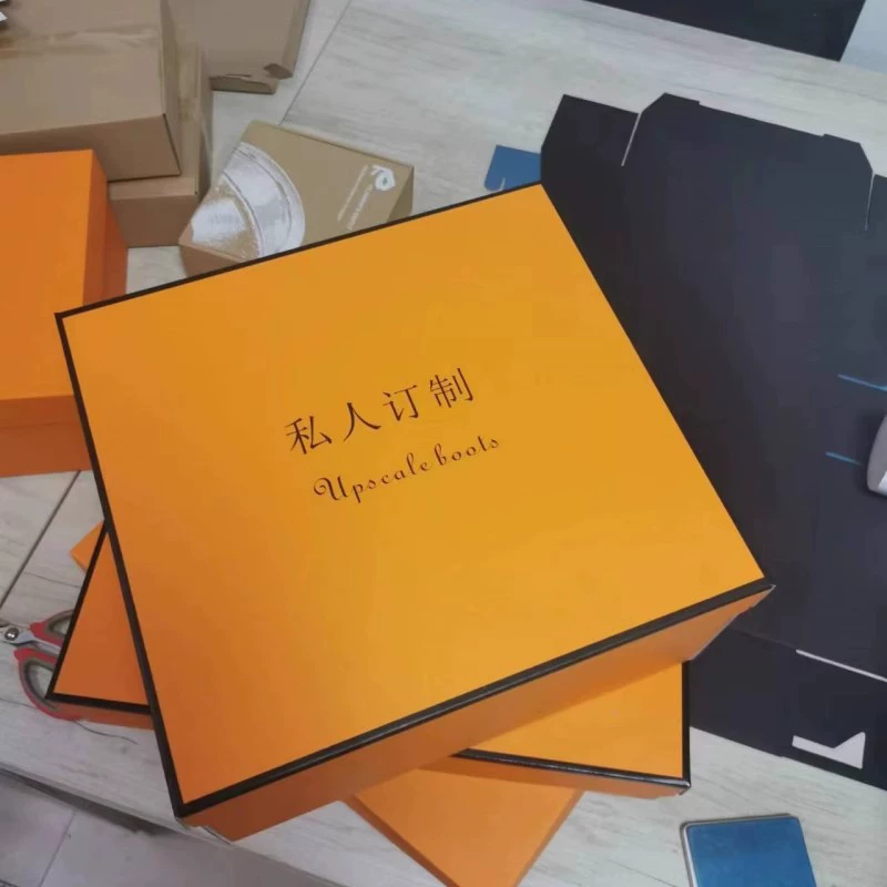 Taikohui Легкая Роскошная Одежда Юбка Мужская и женская упаковка Картонная бутик Оранжевый Желтый Живой фон в наличии