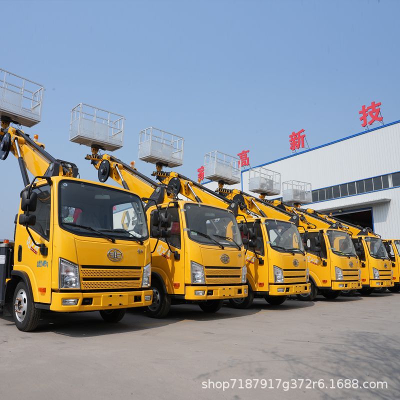 车载式高空作业车 园林修剪登高车30米蓝牌C证维修高空车