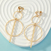 Metal earrings, European style, wholesale