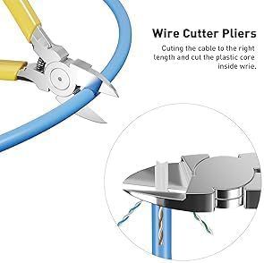 ZoeRax イーサネット圧着ツールキット RJ45 圧着ツール、CAT5 Cat5|undefined