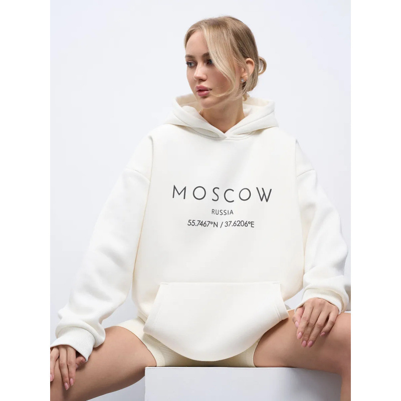 In-Stock Pure Cotton European and American Letter Hoodie Sweatshirt for Men and Women, Plus-Size Long-Sleeve Autumn and Winter Women's Fleece Sweatshirt for Export