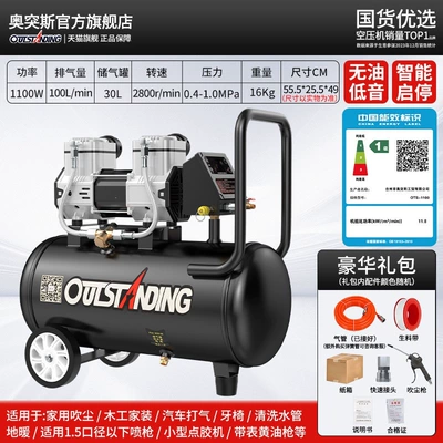 Air Compressor industrial-grade, oil-free, small - energy-efficiency-220v100-models-available-10-pressure-points-30ls1100w-smart-voltage-regulation-standard-energy-efficiency-class-1-class-2-motor