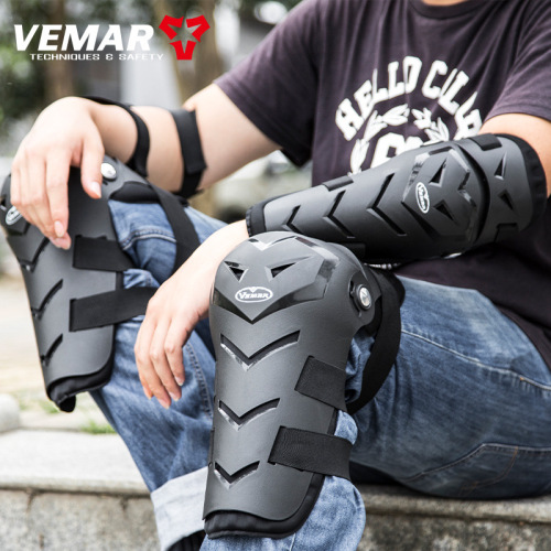 Motorcycle rider protective gear four-piece set off-road vehicle riding protective gear men's anti-fall knee pads elbow pads leg pads riding equipment