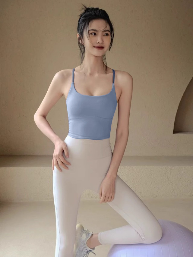 Sexy yoga vest voor dames professionele fitness hardlooptop_voghion.com