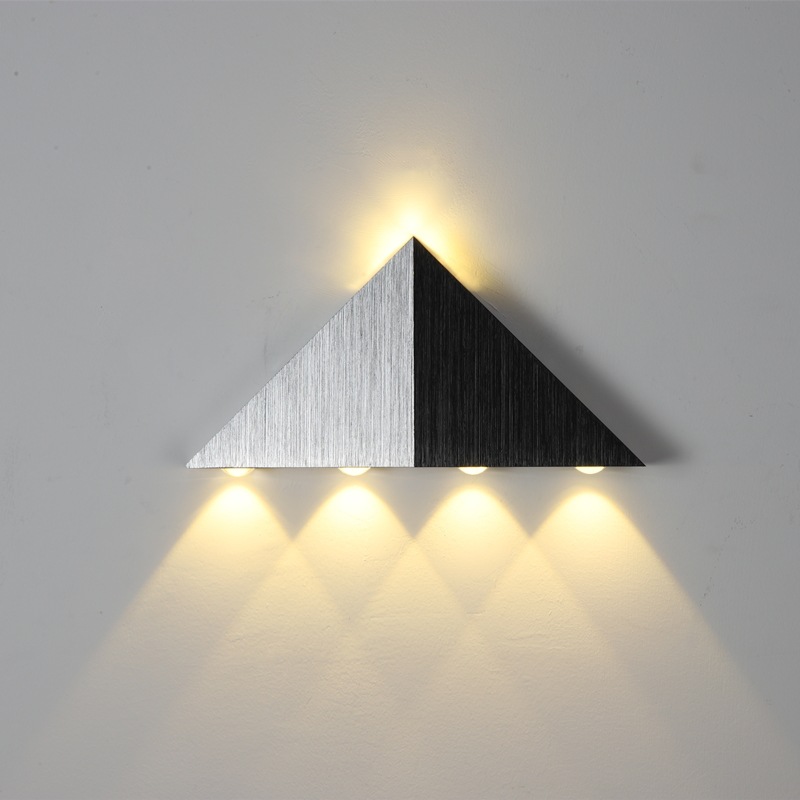 Lámpara de pared de doble cabeza simple pasillo Lámpara decorativa de pared LED lámpara de noche lámpara de dormitorio lámpara de aluminio lámpara de interior creativa abierta