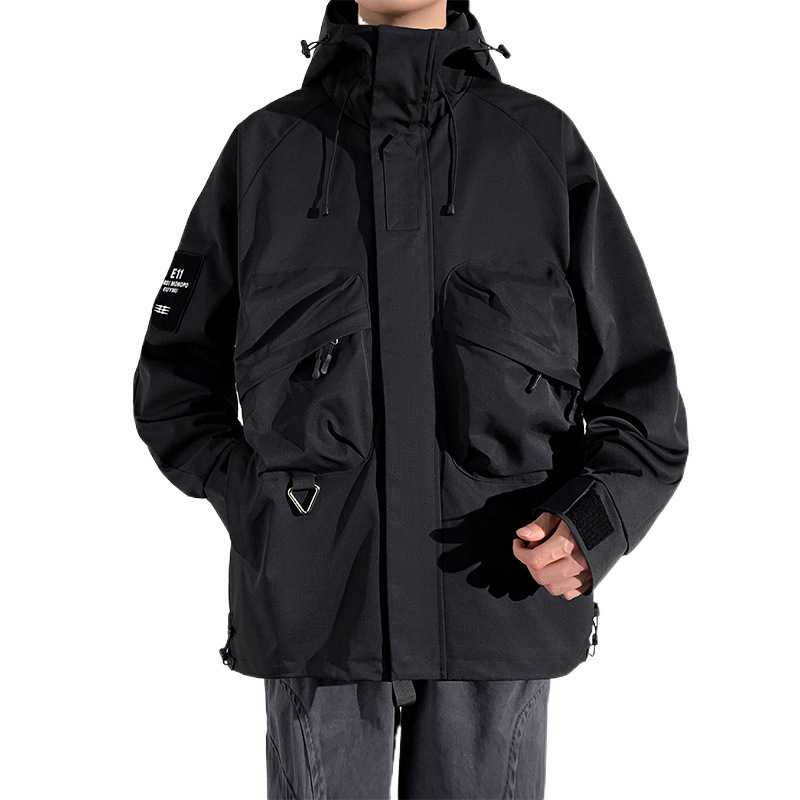 Chaqueta de camuflaje para hombres chaqueta de explosión hombre chaqueta de tren con capuzas marca de moda japonesa montaña casual al aire libre vestir