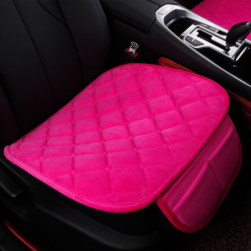 Seat Cushion — Qìchē Seat cushion, seat cover - rhombus-plush-pink-single-standard