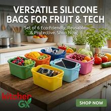 食品级硅胶收纳袋冰箱可循环保鲜袋重复使用户外水果密封袋子锁鲜