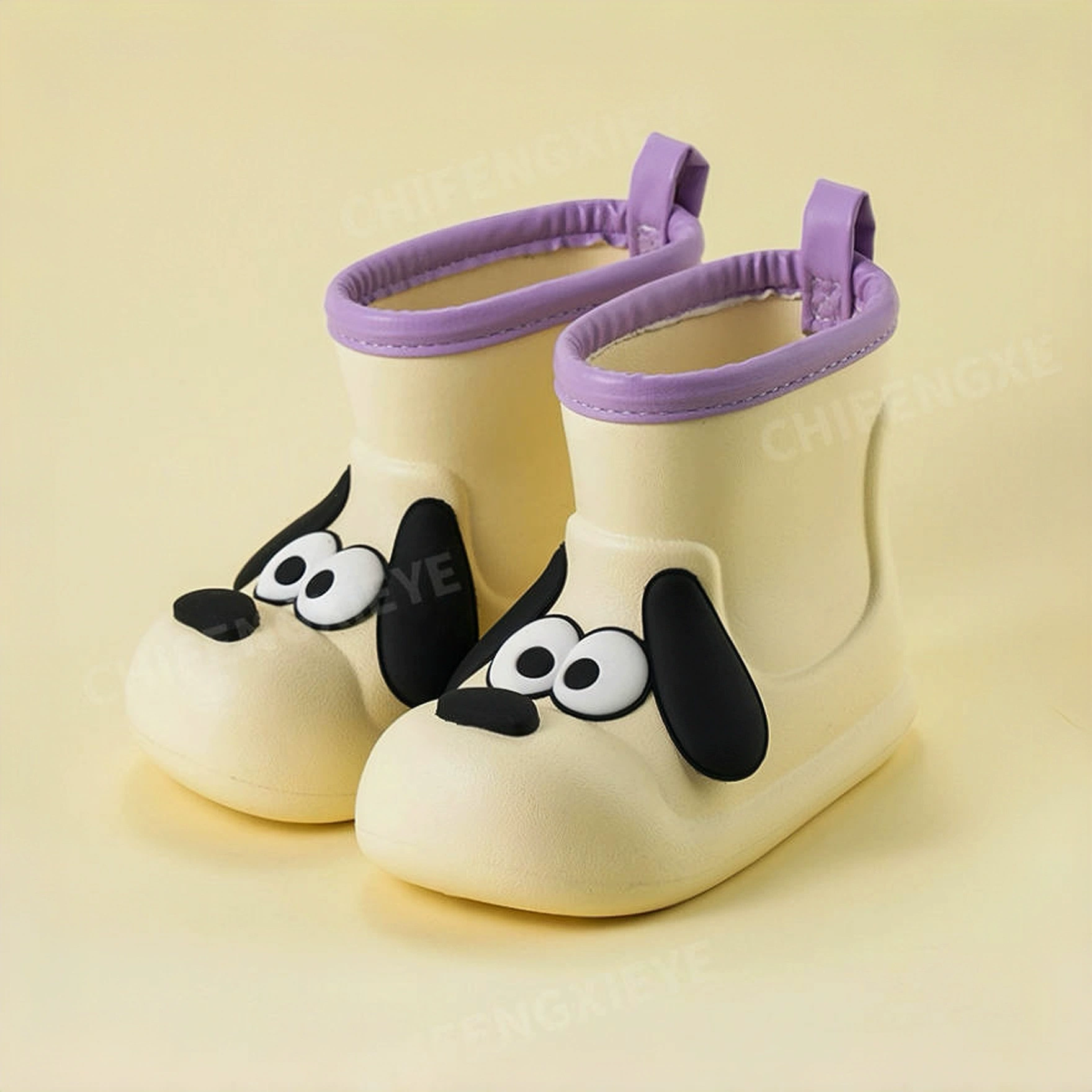 Детские резиновые сапоги для мальчиков и девочек, резиновые сапоги с милым щенком из мультфильма, детский сад, водонепроницаемый противоскользящий материал из ЭВА для детей 3-6 лет