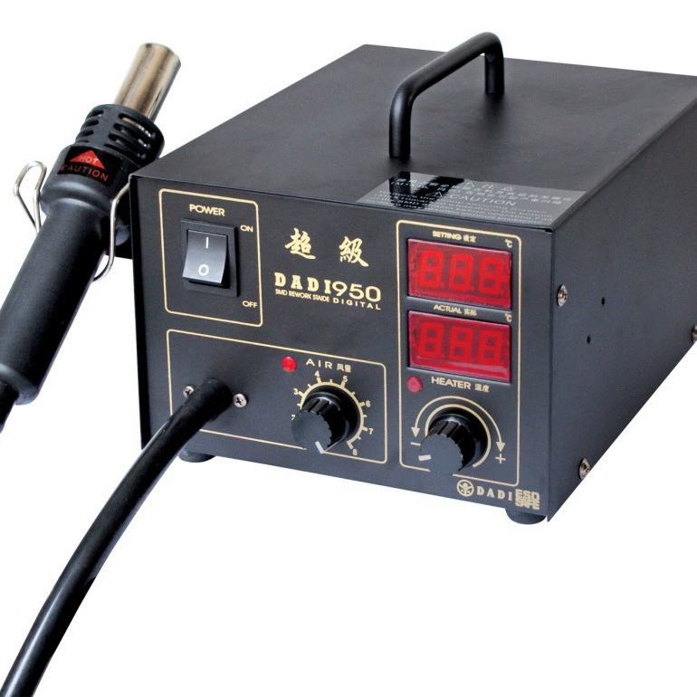 Термофен с цифровым дисплеем сварочная станция модель станции сварки горячим воздухом: DADI Super 950