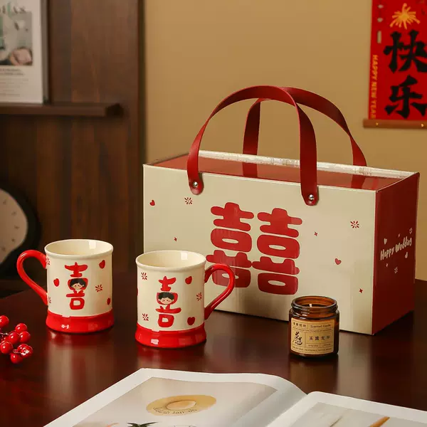 Wedding Gift, High-Looking Water Cup Set, Cup for Newlyweds, Bride, Wedding Gift, Souvenir Gift, High-End and Practical
