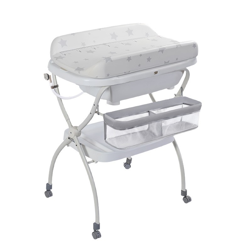Mesa de enfermería integral multifuncional para lavado y protección de bebés, mesa de pañales para bebés recién nacidos, mesa de toque, cama de baño para bebés image 5
