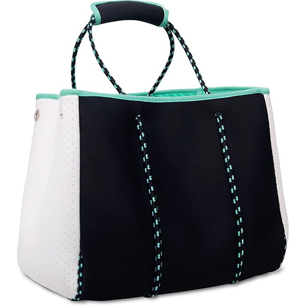 Cross-border best-selling neoprene beach bag, women's tote bag, waterproof, large capacity, multi-functional storage, custom design available