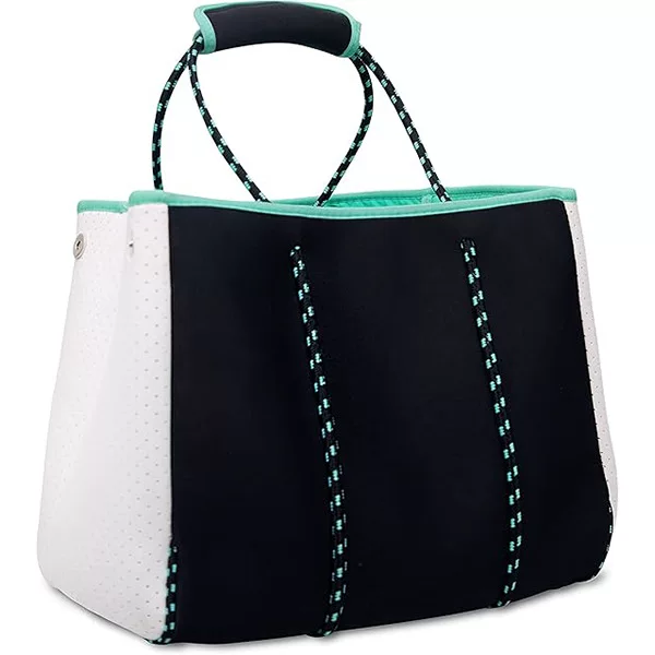 Cross-border best-selling neoprene beach bag, women's tote bag, waterproof, large capacity, multi-functional storage, custom design available