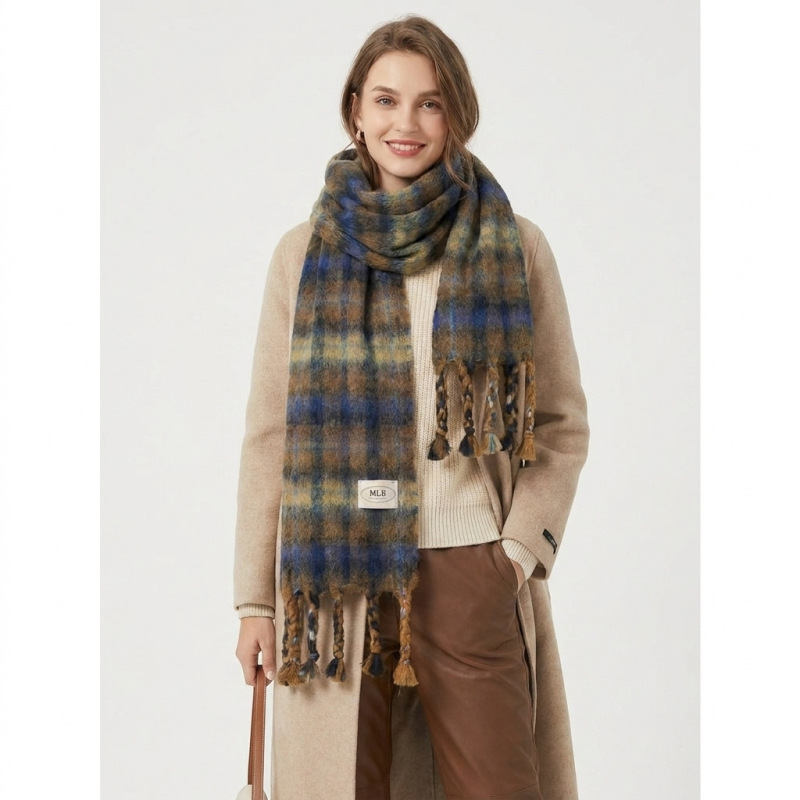 Cross-Border Trade|Wool Blend Thickened Scarf|20% Wool for Warmth and Comfort|In-Stock Direct Shipment Cross-Border Trade|Wool Blend Thickened Scarf|20% Wool for Warmth and Comfort|In-Stock Direct Shipment