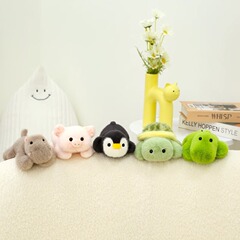 本物のかわいいミニパッパシリーズパンダパームトレジャーかわいいウサギのペットぬいぐるみ誕生日ギフト