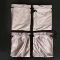 Оптовая Однослойная фланелевая сумка с текстом, сгруппированная Замшевая сумка для хранения, чтобы отправить клиентам сумку для ювелирных изделий, сумку для аксессуаров 12*14