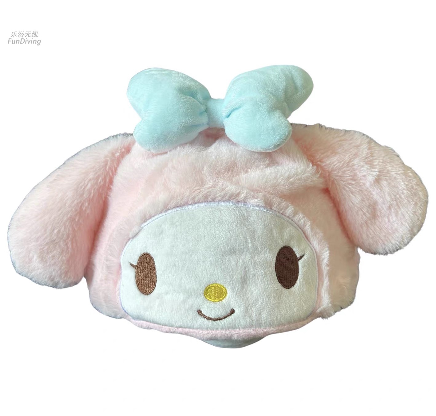 Casco de esquí de peluche muñecas bordadas tridimensionales lindas para niños niñas casco decoración de dibujos animados nueva decoración