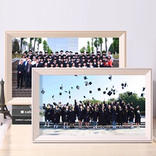 毕业照相框集体照大合影挂墙纪念画册细长尺寸照片裱架空摆台定