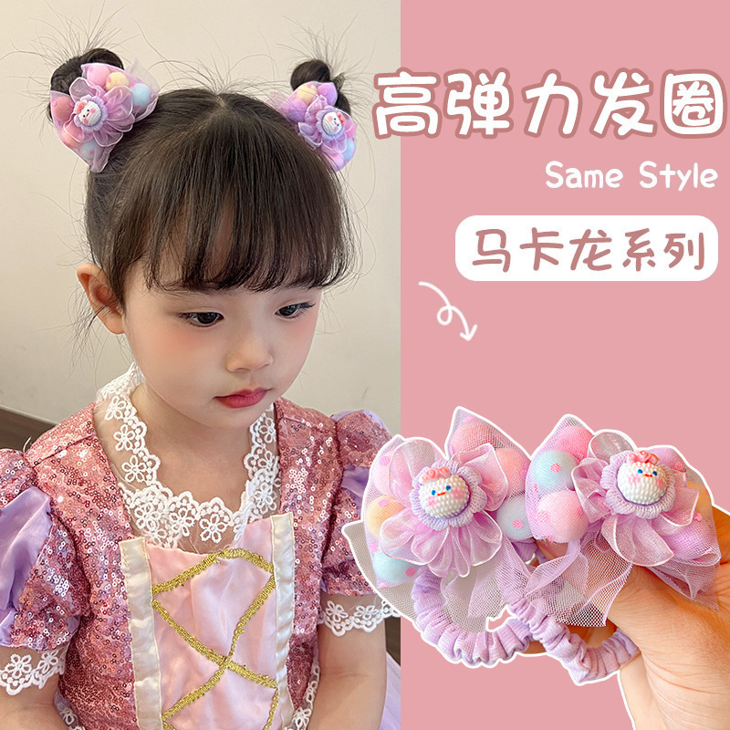 サンリオ 子供用ヘアゴム クロミ 編み込み 女の子 お団子ヘアゴム ゴムバンド 女の子用ヘアアクセサリー 跡が残らないヘアロープ|undefined