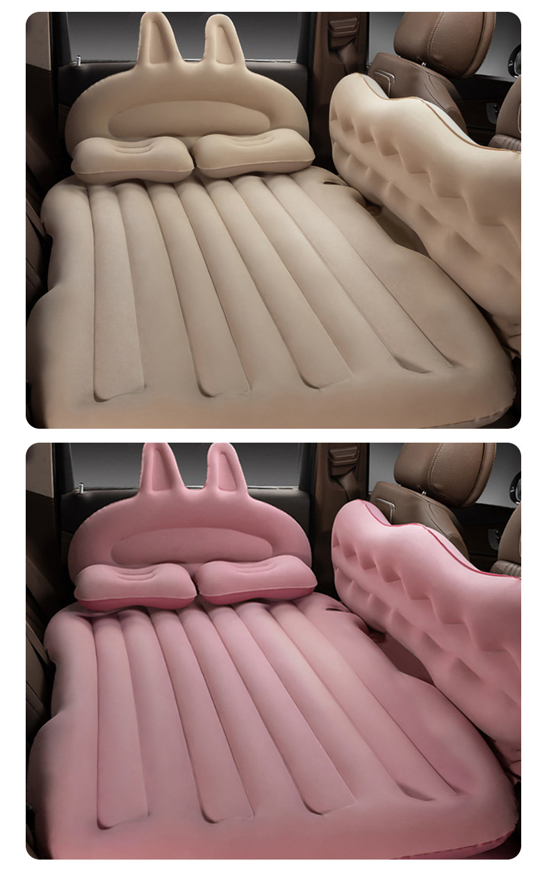 Car Inflatable Bed Travel Sedan Rear Row Air Mattress