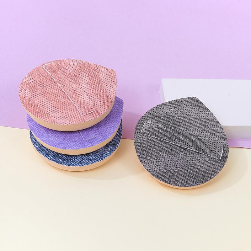 Fábrica personalizada de alta gama de cuero algodón de azúcar soplo de polvo para fijar el maquillaje sin polvo q bala 100 puntos de maquillaje esponja cojín de aire al por mayor