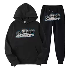 Foreign Trade Trapsta Printed Sportswear Men's Two-Piece Loose Hooded Sweatshirt Suit Sweatshirt Sweatshirt Wholesale